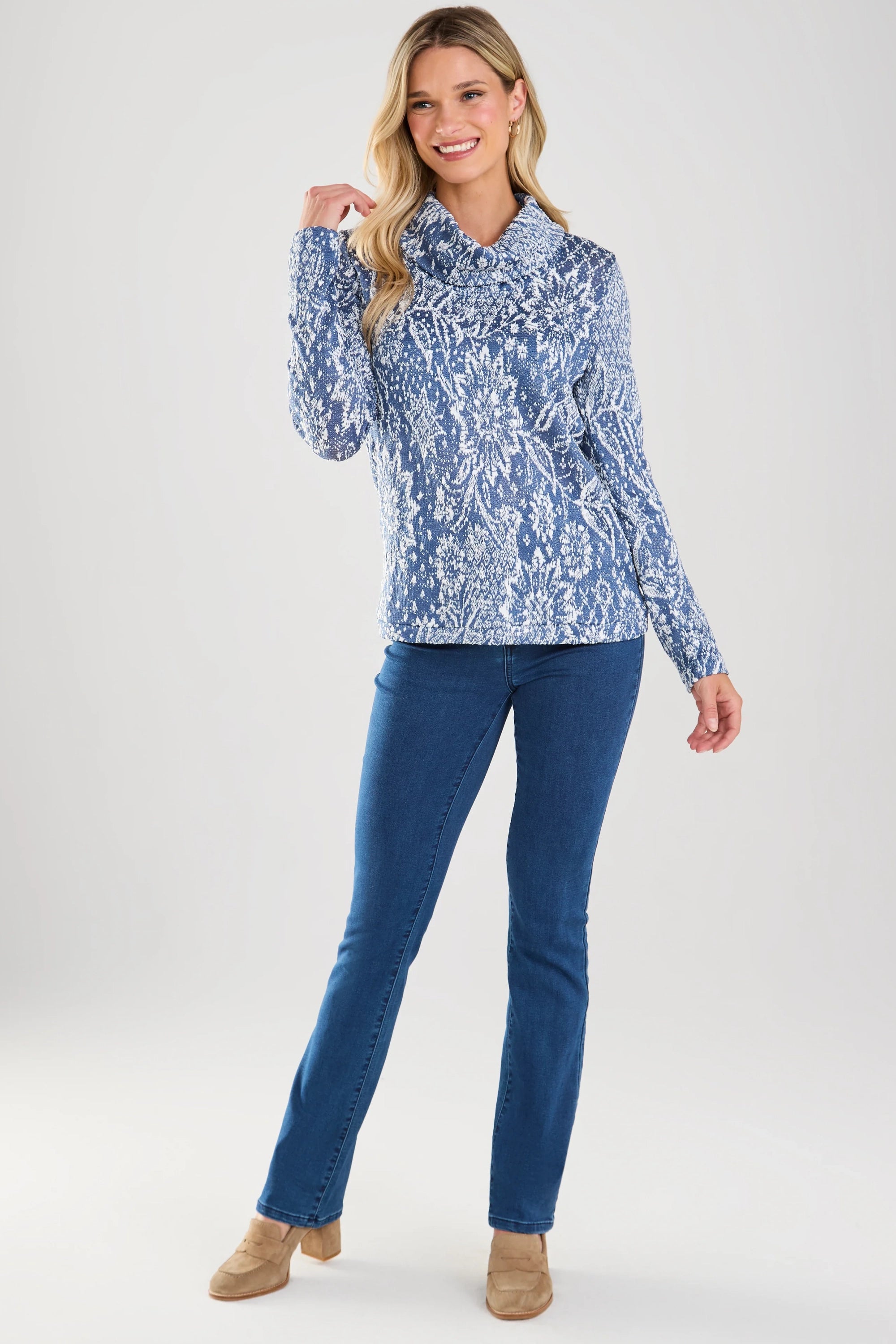 DARK INDIGO KNIT DENIM