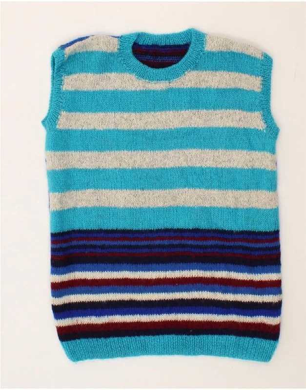 Wrinkle-resistant sweatersVINTAGE Womens Vest Tank Top UK 14 Medium Multicoloured Striped Wrinkle-resistant sweaters Wrinkle-resistant sweatersVINTAGE Womens Vest Tank Top UK 14 Medium Multicoloured Striped Wrinkle-resistant sweaters