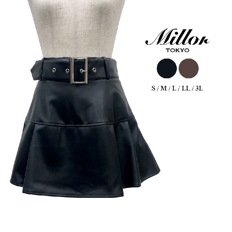 Mesh unclassified skirts太ベルトワイドプリーツスカパン Mesh unclassified skirts