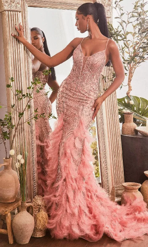 Stretchy unclassified dressesCinderella Divine CC1608 - Elegant Sleeveless Deep V-Neckline Prom Dress Stretchy unclassified dresses