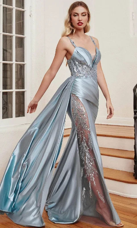 Comfortable unclassified dressesCinderella Divine CDS417 - Embellished Sash Prom Dress Comfortable unclassified dresses