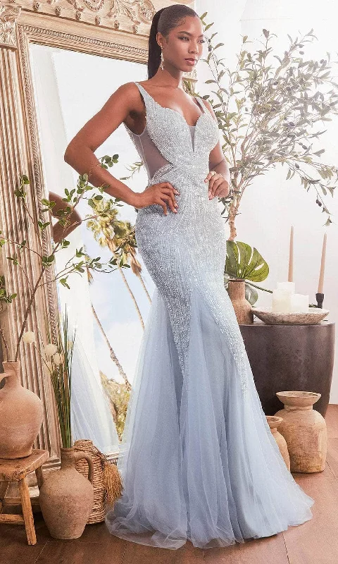 Winter unclassified dressesCinderella Divine CR874 - Beaded Mermaid with V-Neckline Prom Dress Winter unclassified dresses