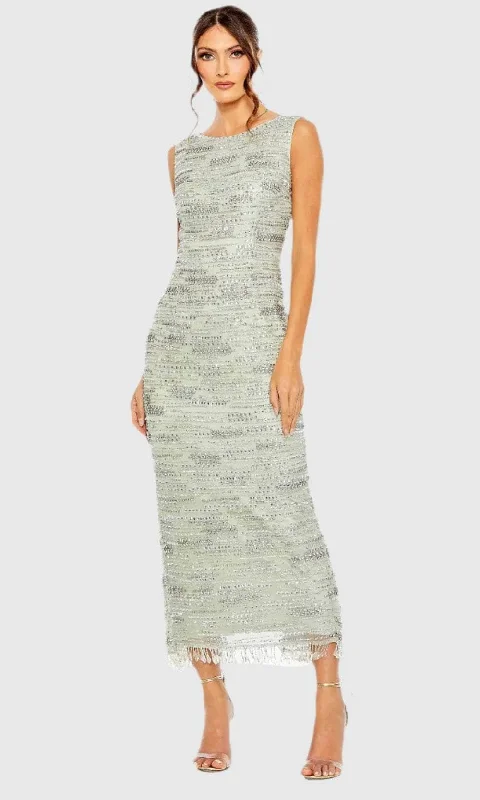 Festival unclassified dressesMac Duggal 93834 - Beaded Tea-Length Dress Festival unclassified dresses