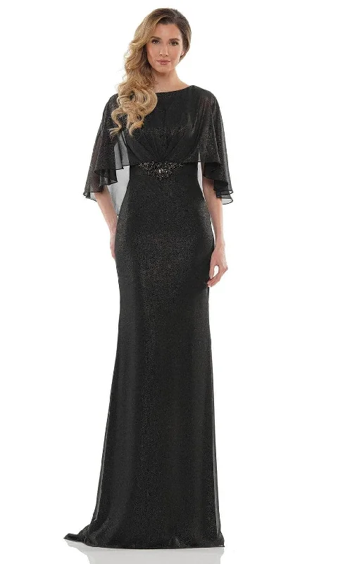 Smocked unclassified dressesMarsoni by Colors MV1130 - Sheer Caped Evening Gown Smocked unclassified dresses