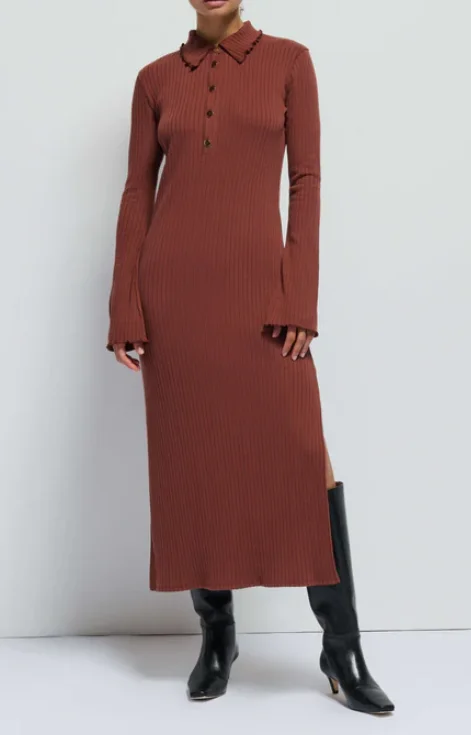 Lace unclassified dressesNation Rennie Dress - Cinnamon Lace unclassified dresses