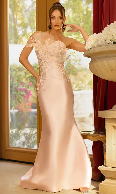 Fashionable unclassified dressesTerani Couture 242E3164 - Strapless Ruffle Accent Evening Gown Fashionable unclassified dresses