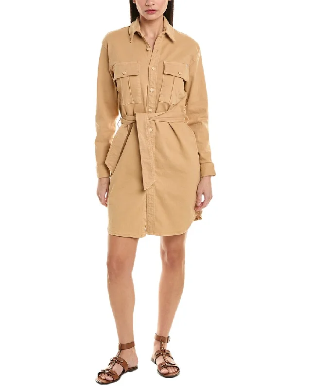 MOTHER Denim The Cadet Mini Shirt Dress Boho Chic Mini Skirt